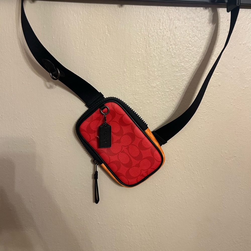 COACH Unisex Red and Black Crossbody Bag
NWOT